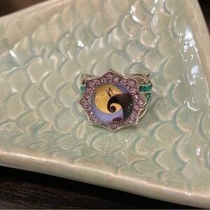Nightmare before Christmas ring costume jewelry size 6 silver tone NEW